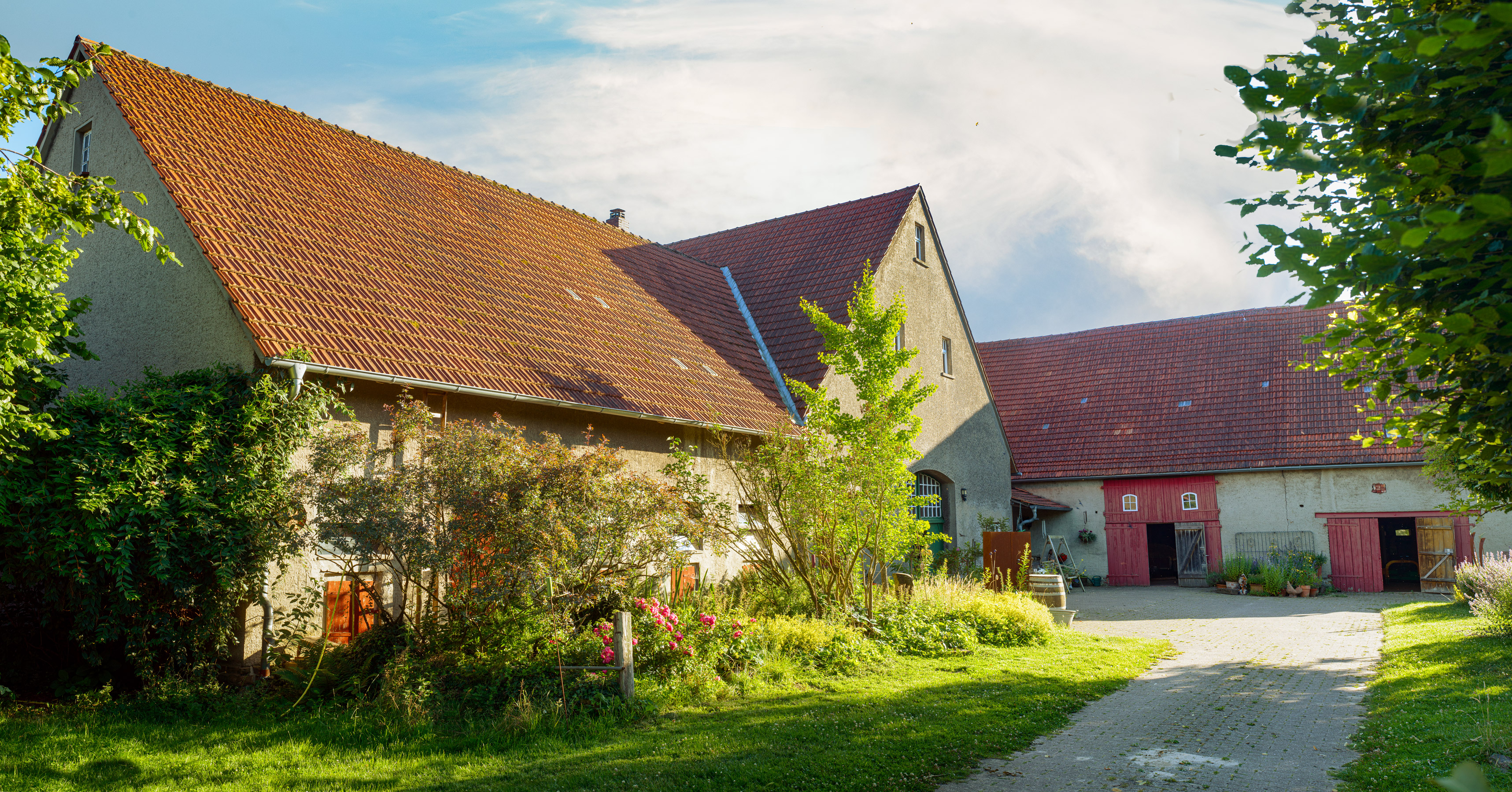 Hof im Grünen: Der Eingangsbereich